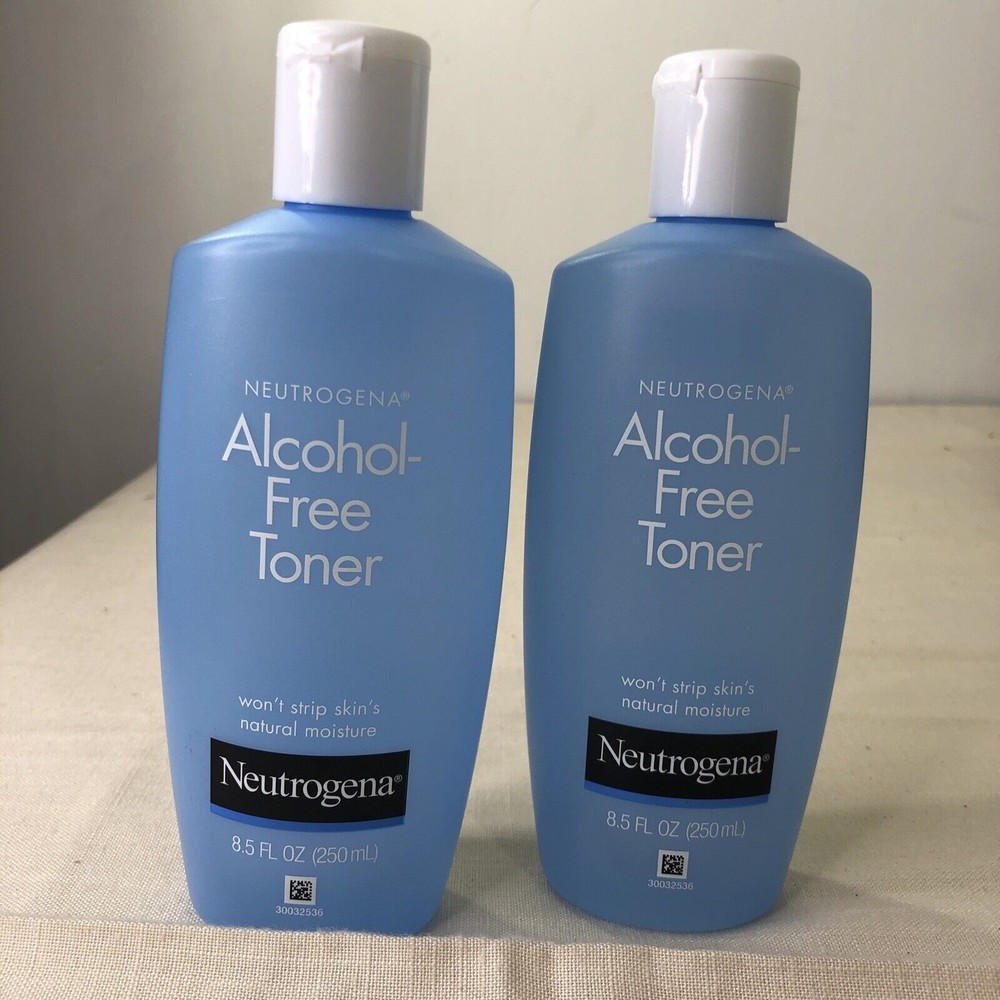 2 Neutrogena Facial Toner Alcohol Free Hypoallergenic 8.5 fl oz Sensitive Blue